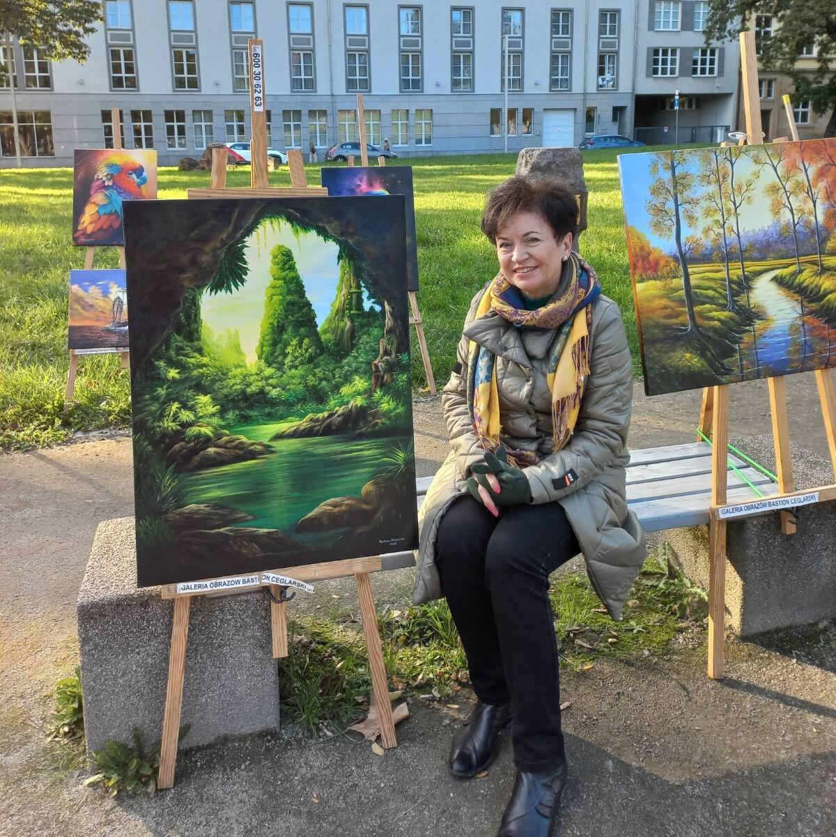 Ja z moimi pracami na Plenerze